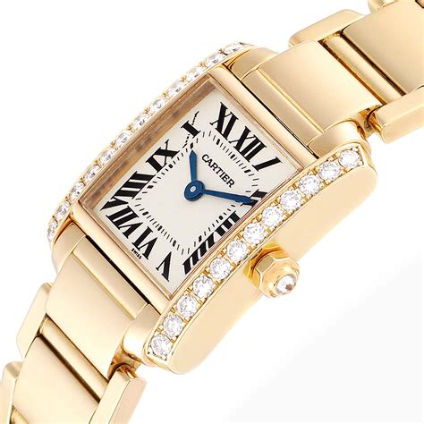 cartier tank women's gold|cartier tank francaise 18k gold.